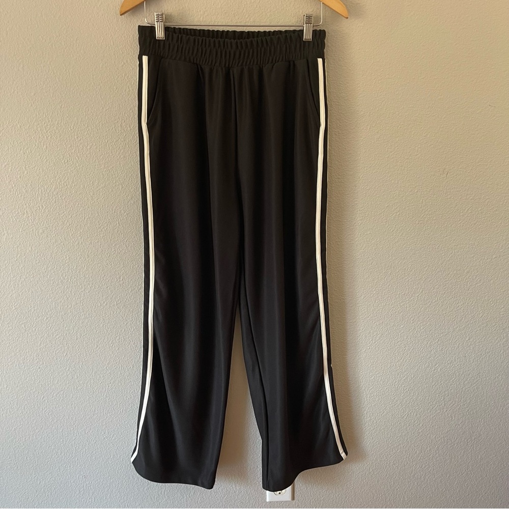 Self Esteem Womens Black With Stripes Athletic Pants Size M